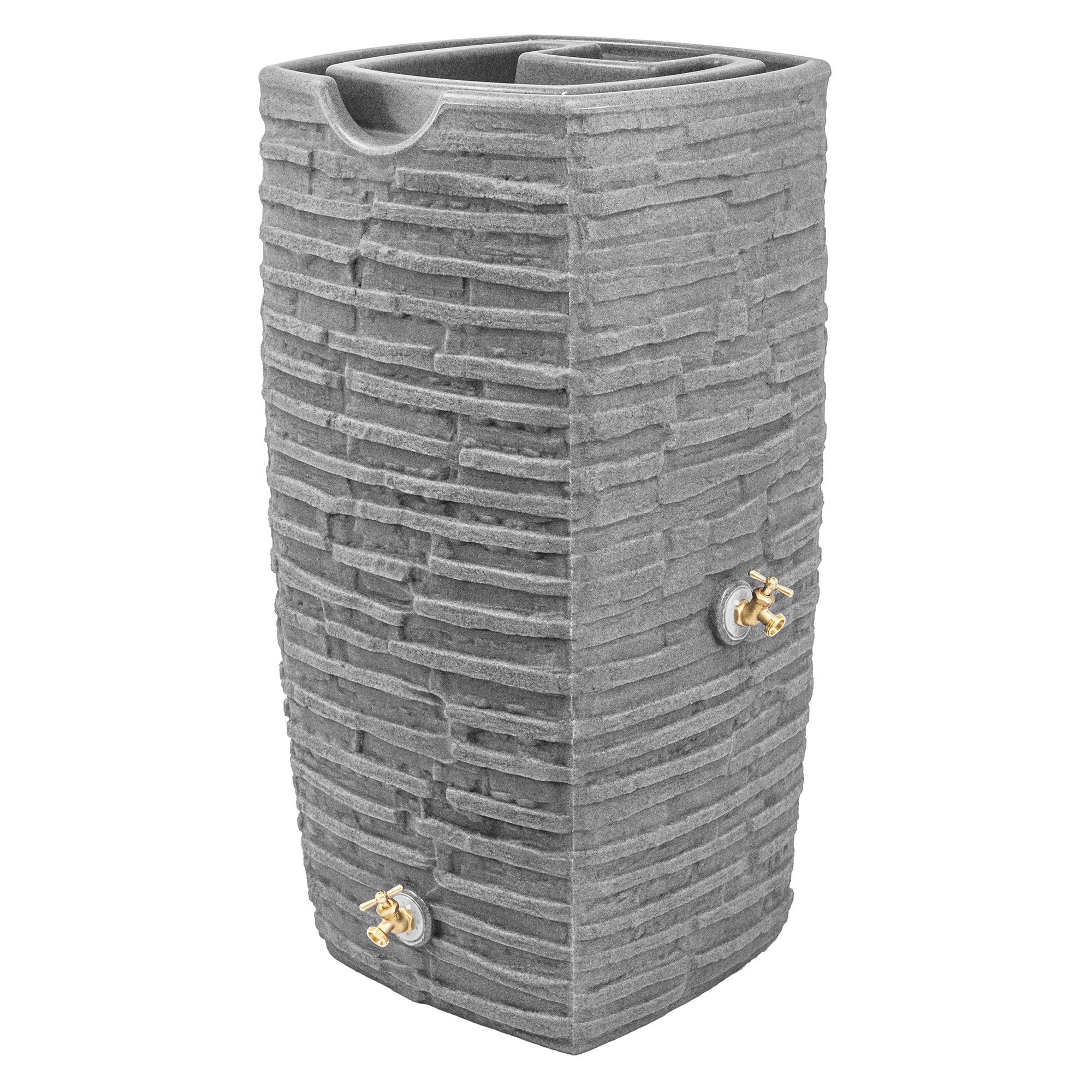 Good Ideas - Impressions Riverwalk 50 Gal Rain Saver with Spigots - Dark Granite price history on PriceWatchPro