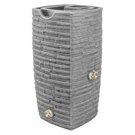 Good Ideas - Impressions Riverwalk 50 Gal Rain Saver with Spigots - Dark Granite