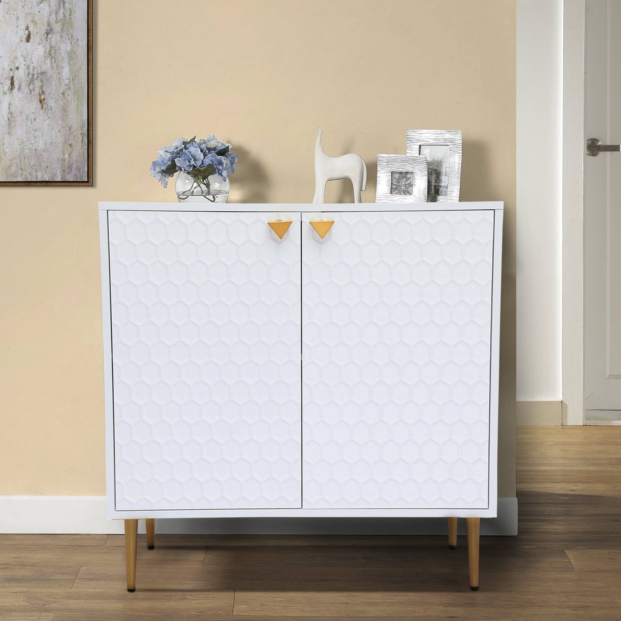 Alt View 10. Boyel Living - Boyel Living 2 Door Cabinet Storage Cabinet - White.