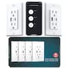 N044 Lumary Smart Wall 2-Outlets 3 TR Switch - 2 TR Switch 2 USA TR TR e e e TH SOOU I 4 PACK Smart Outlets With Type-A & Type-C B1
