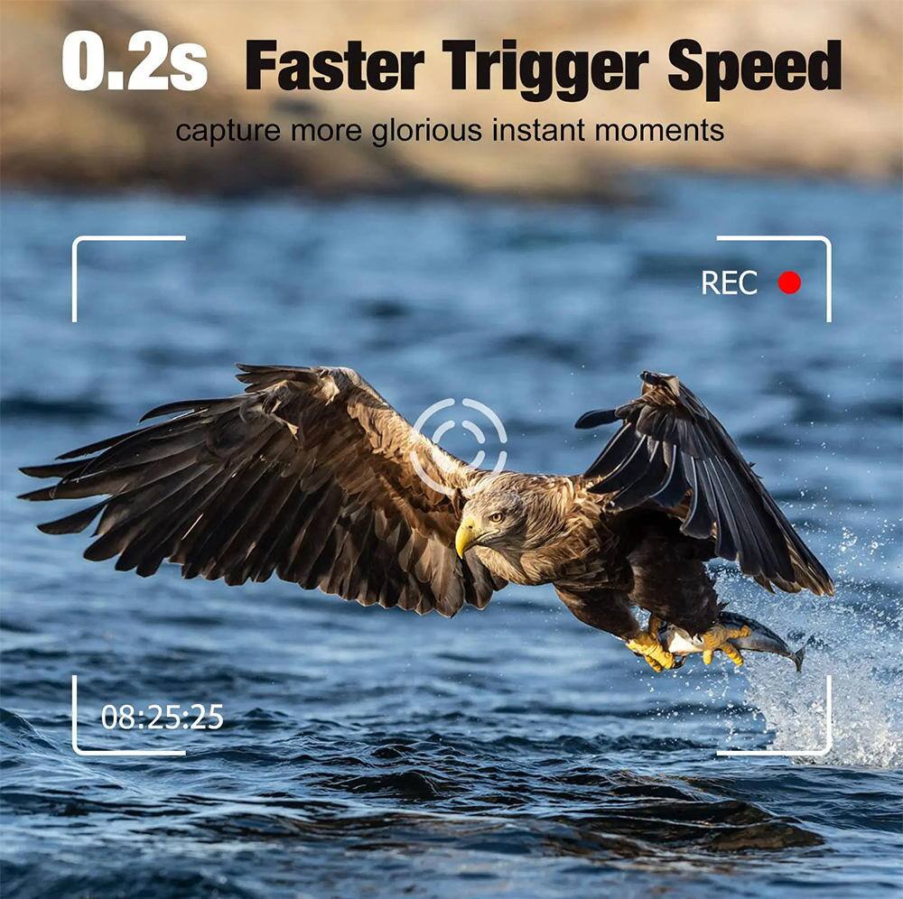 0.2s Faster Trigger Speed  
capture more glorious instant moments  

REC 08:25:25