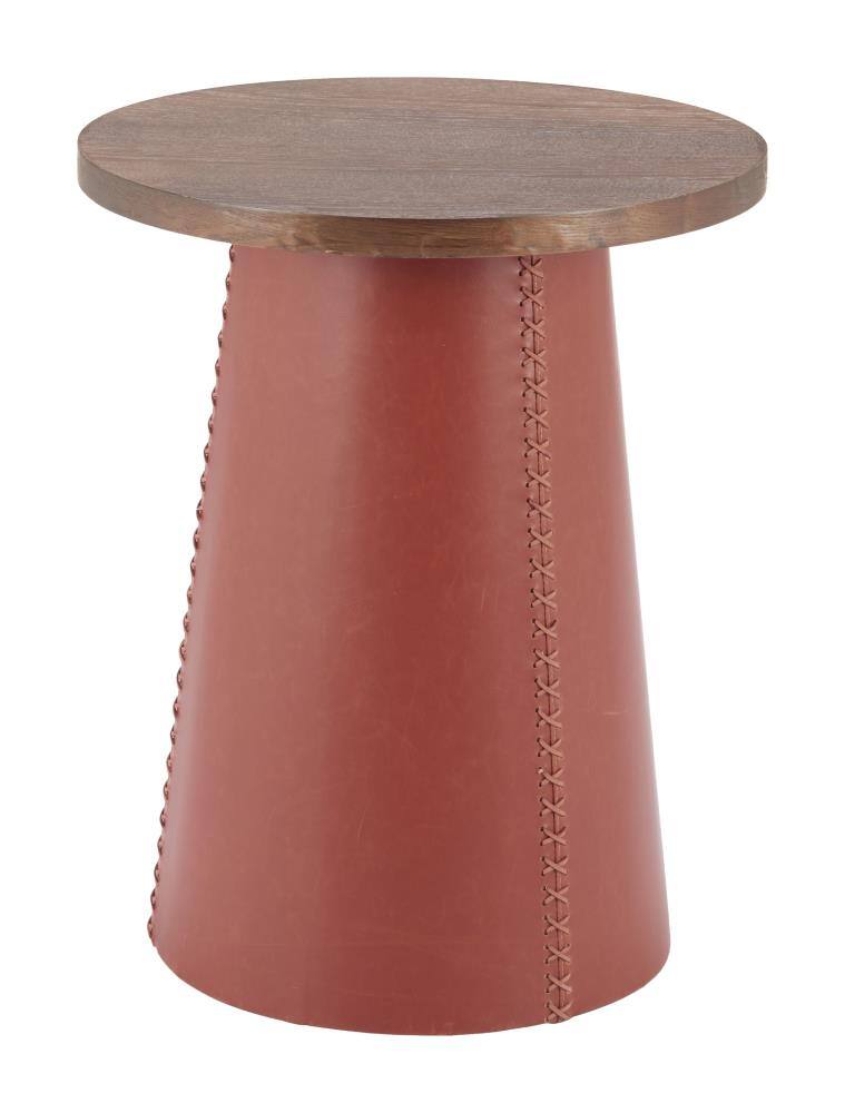 Front. Hivvago - Dikis Side Table Brown - Brown.