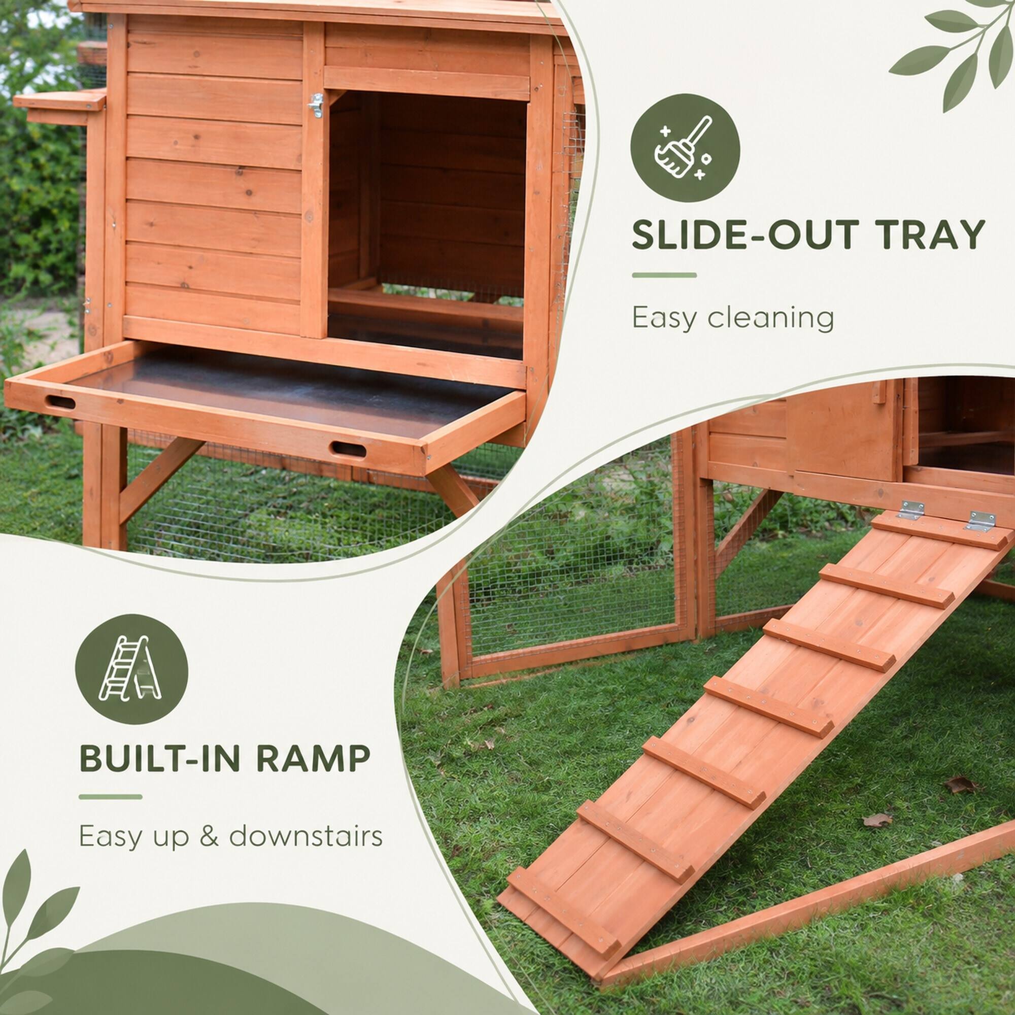 SLIDE-OUT TRAY  
Easy cleaning  

BUILT-IN RAMP  
Easy up & downstairs