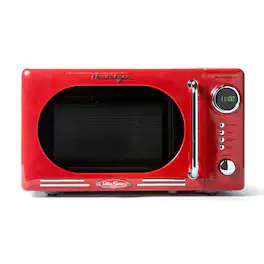 Nostalgia - Retro 0.7 cu. ft. 700-Watt Countertop Microwave Oven - Red