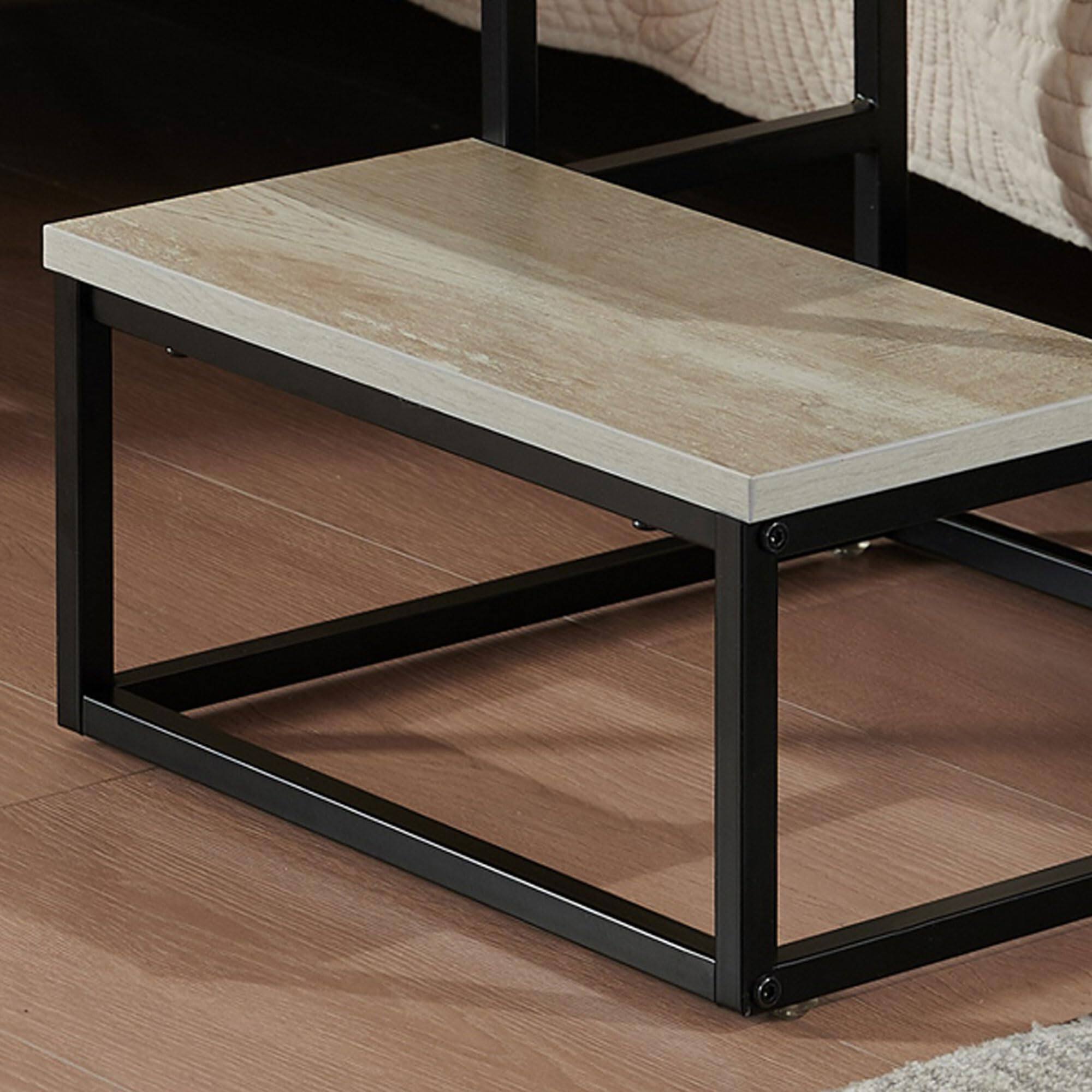 Left. Kings Brand Furniture - Kings Brand Furniture Axel 2-Step Step Stool – Lightweight, Durable & Modern Design Wooden Steps & Metal Frame - White.