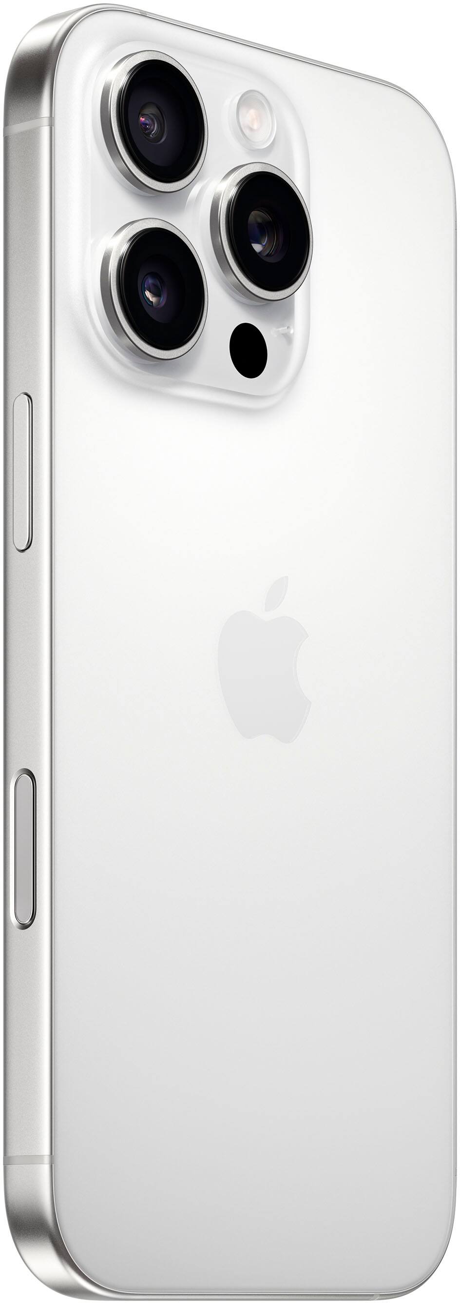 Alt View 12. Apple - iPhone 16 Pro 128GB - Apple Intelligence - White Titanium.