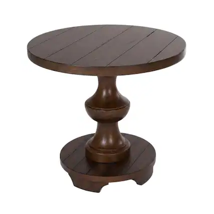 Front. Liberty Furniture Industries - Sedona End Table in Kona Brown - Brown.