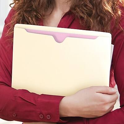 Alt View 8. Smead -  Recycled Reinforced File Jacket, Letter Size, Manila, 100/Box  - Manila.