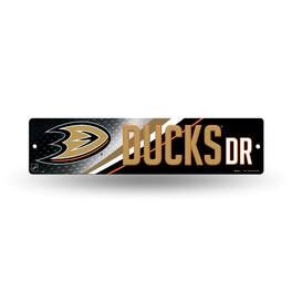Rico Industries - Anaheim Ducks NHL 16" Street Sign Fan Wall Decor - Multi