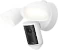 Front. Ring - Floodlight Cam Pro (2nd Gen) Retinal 4K for ultra-clear video, 10x Zoom, ultra-bright motion-activated floodlights - White.