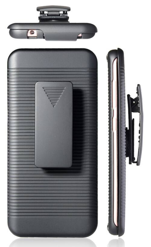 Alt View 4. Nakedcellphone - Case and Belt Clip Holster for Samsung Galaxy S8 Plus - Black.