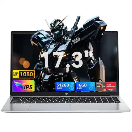MECH UNOR 17.3" 1 3 FULL HD 1080 Esseinca AMD2 512GB 16GB AND2 IPS ROM 0000 RAM RYZEN 3 RADEON GRAPHICS SUPER CLEAR