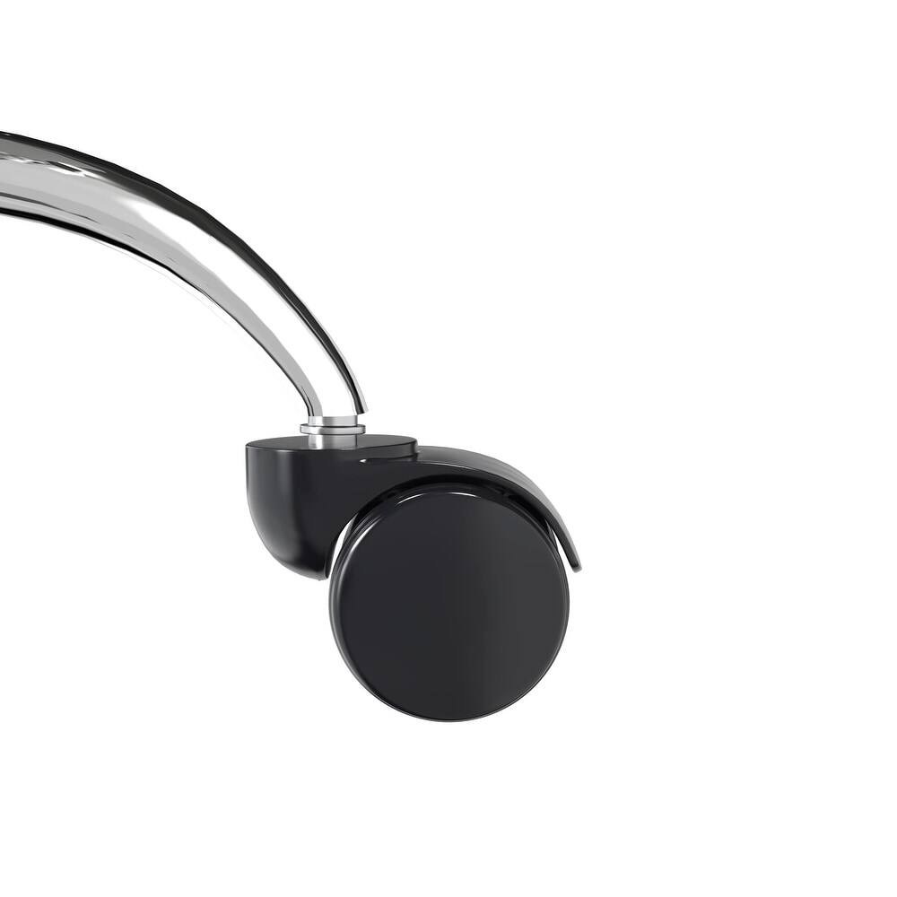 Alt View 7. LeisureMod - Evander Adjustable High-Back Office Chair Upholstered Leather Seat with Swivel and Tilt Ergonomic Desk Chair - White.