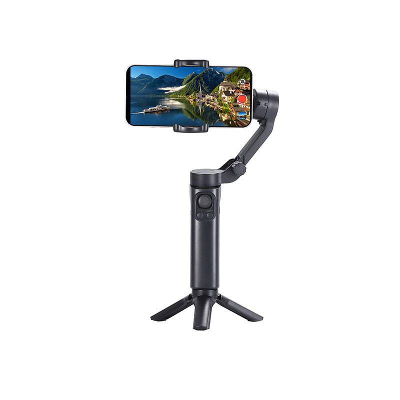 Front. Cluzine - 360° Foldable Phone Video Stabilizer, Handheld Gimbal Camera Mount for Vlog & Live Streaming.