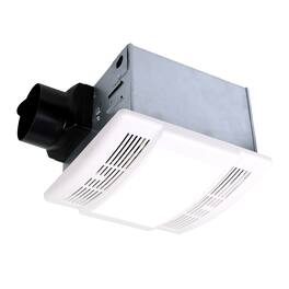 Akicon - 90 CFM Ceiling Bathroom Exhaust Fan with LED Light - White