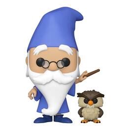 Disney The Sword in the Stone Funko POP Vinyl Figure | Merlin w/ Archimedes - Blue