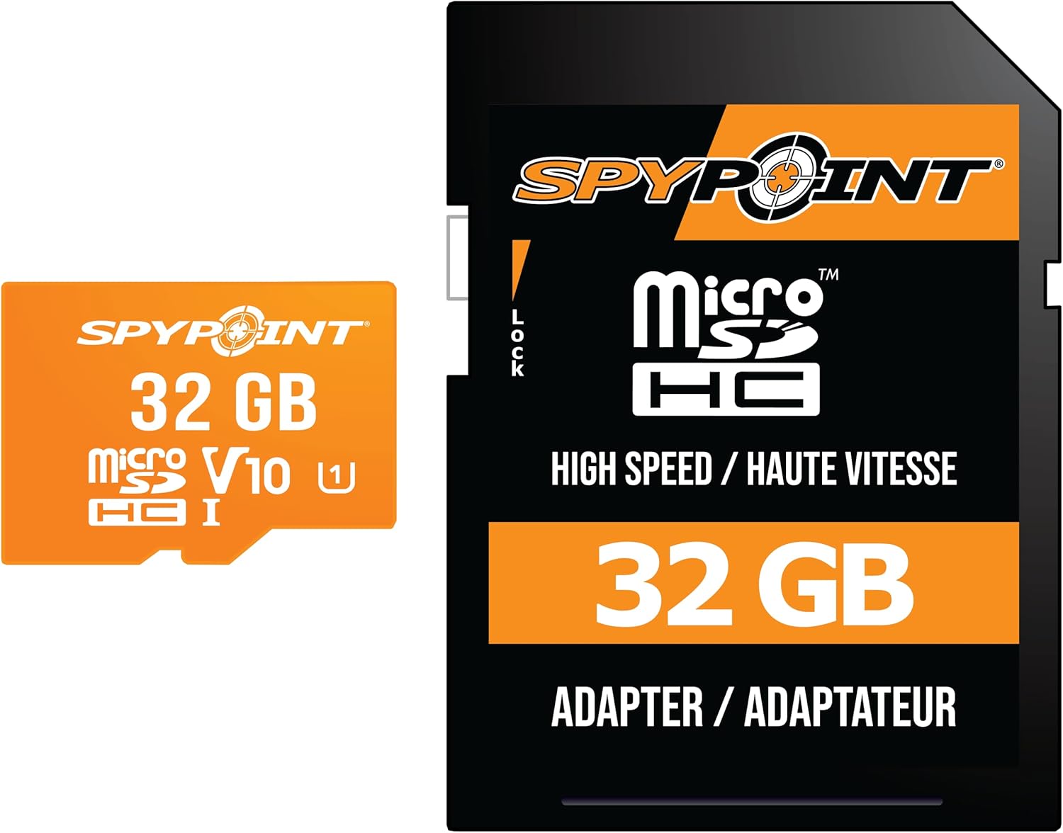 SPYPOINT SPYP INT TM Micro SPYP INT LOCK SP 32 GB H  SP V10  1 HIGH SPEED EED/HAUTE VITESSE I 32 GB ADAPTER ADAPTER / ADAPTATEUR /