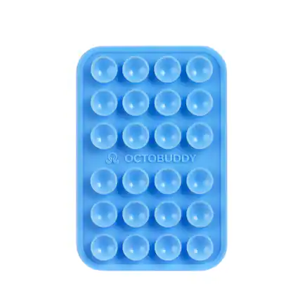 Front. Octobuddy - Octobuddy - Silicone Suction Cup Universal Phone Case Mount Classic - Baby Blue.