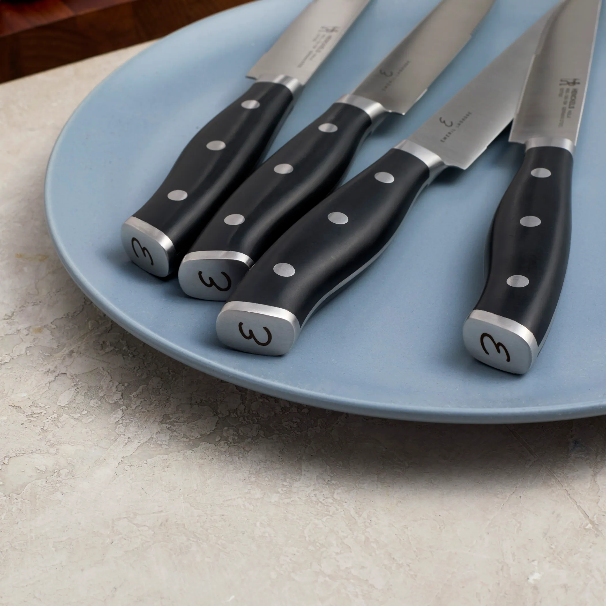 Alt View 3. Henckels - Henckels Nola 4-pc Steak Knife Set - Stainless Steel.