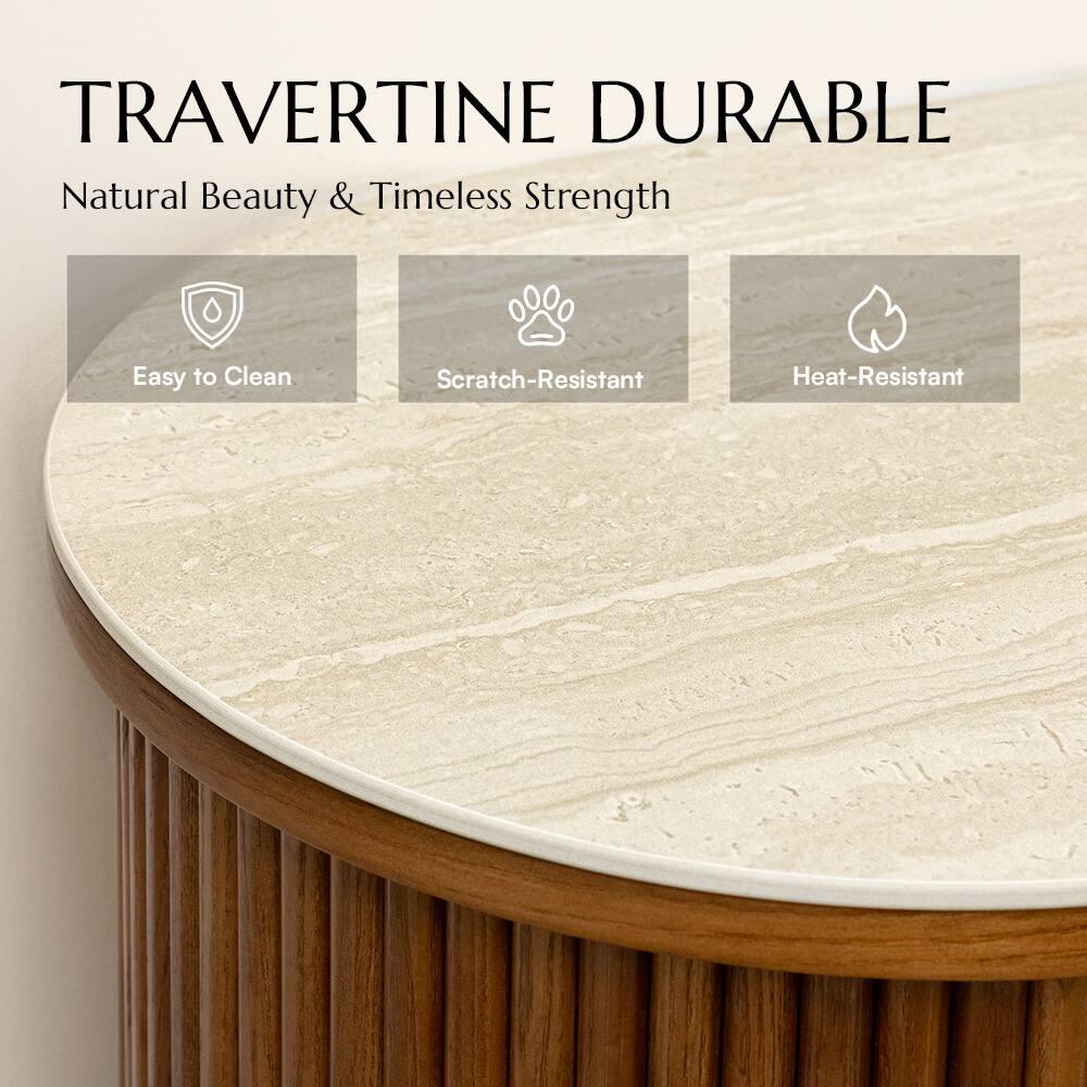 TRAVERTINE DURABLE  
Natural Beauty & Timeless Strength  
Easy to Clean  
Scratch-Resistant  
Heat-Resistant