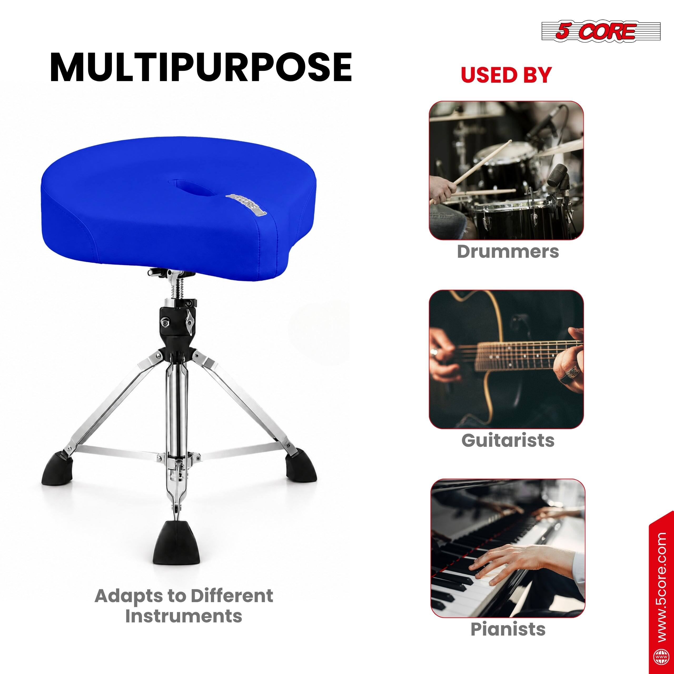 MULTIPURPOSE  
5 CORE USED BY  
Drummers  
Guitarists  
Adapts to Different Instruments  
Pianists  
www.5core.com