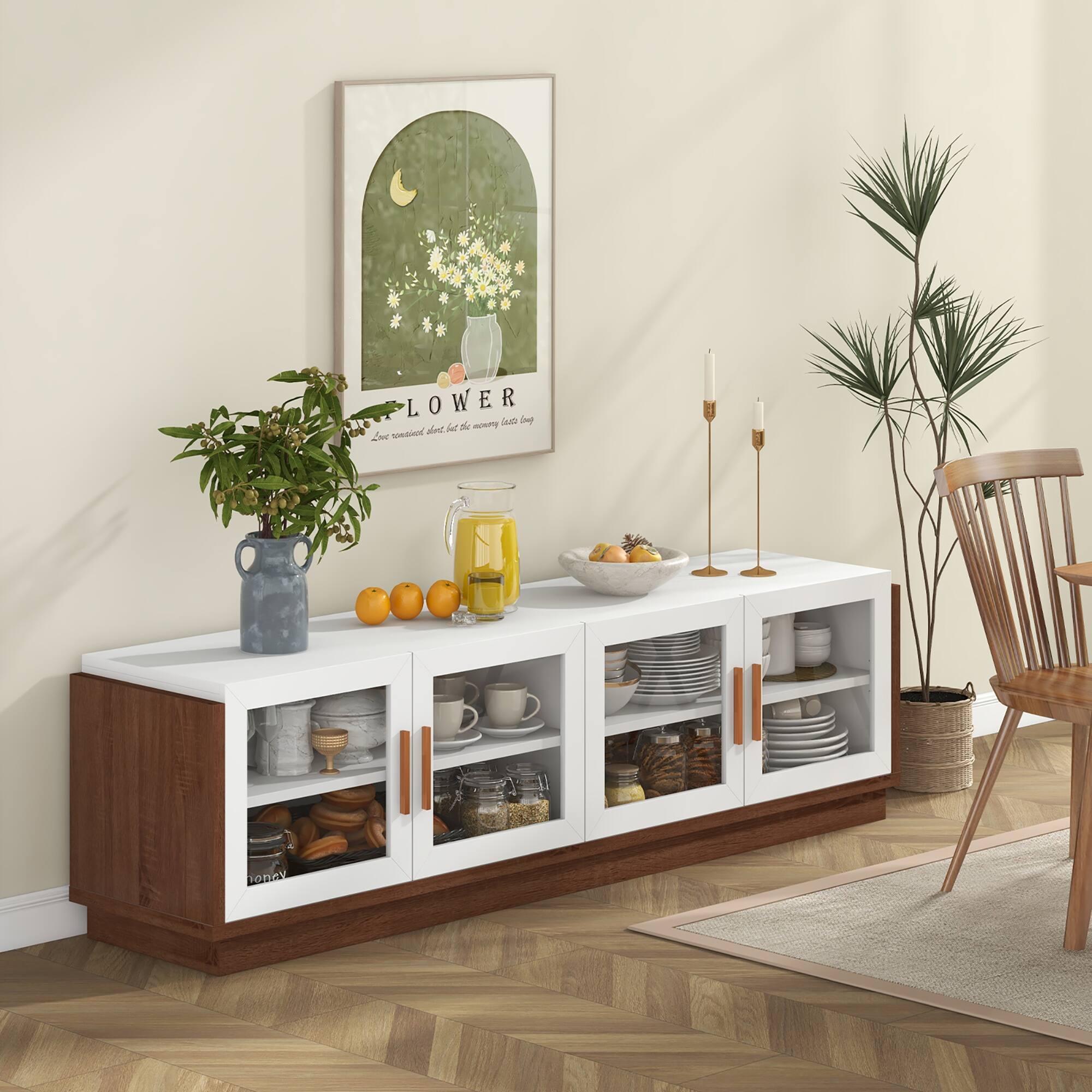 The text on the image is "FLOWER" and "Lowest leaf, but the moon learns long".