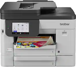 Brother - INKvestment 5110 Wireless Color Inkjet All-in-One Printer with 500-sheet paper tray/4.3” Color Touchscreen (MFC-J5110DW) - Gray