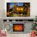 Front. Ihomeadore - 68" TV Stand with Electric Fireplace Media Console for TVs up to 78" - Gray.