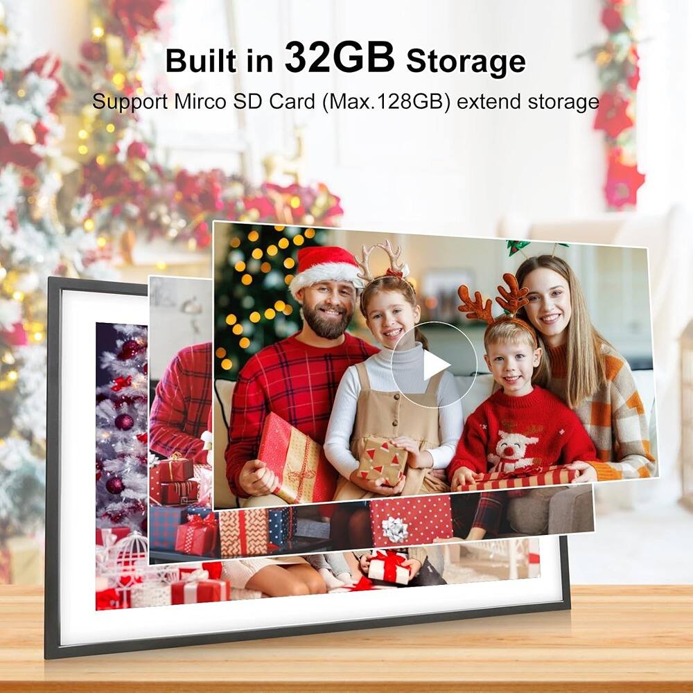 Built in 32GB Storage  
Support Micro SD Card (Max. 128GB) extend storage