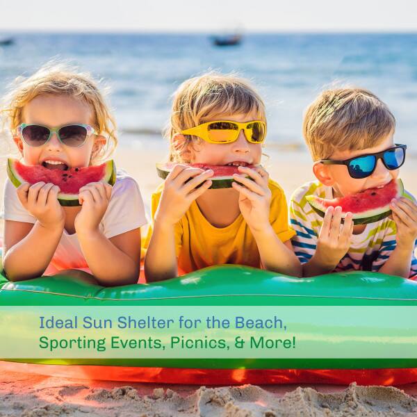 Ideal Sun Shelter for the Beach, Sporting Events, Picnics, & More!