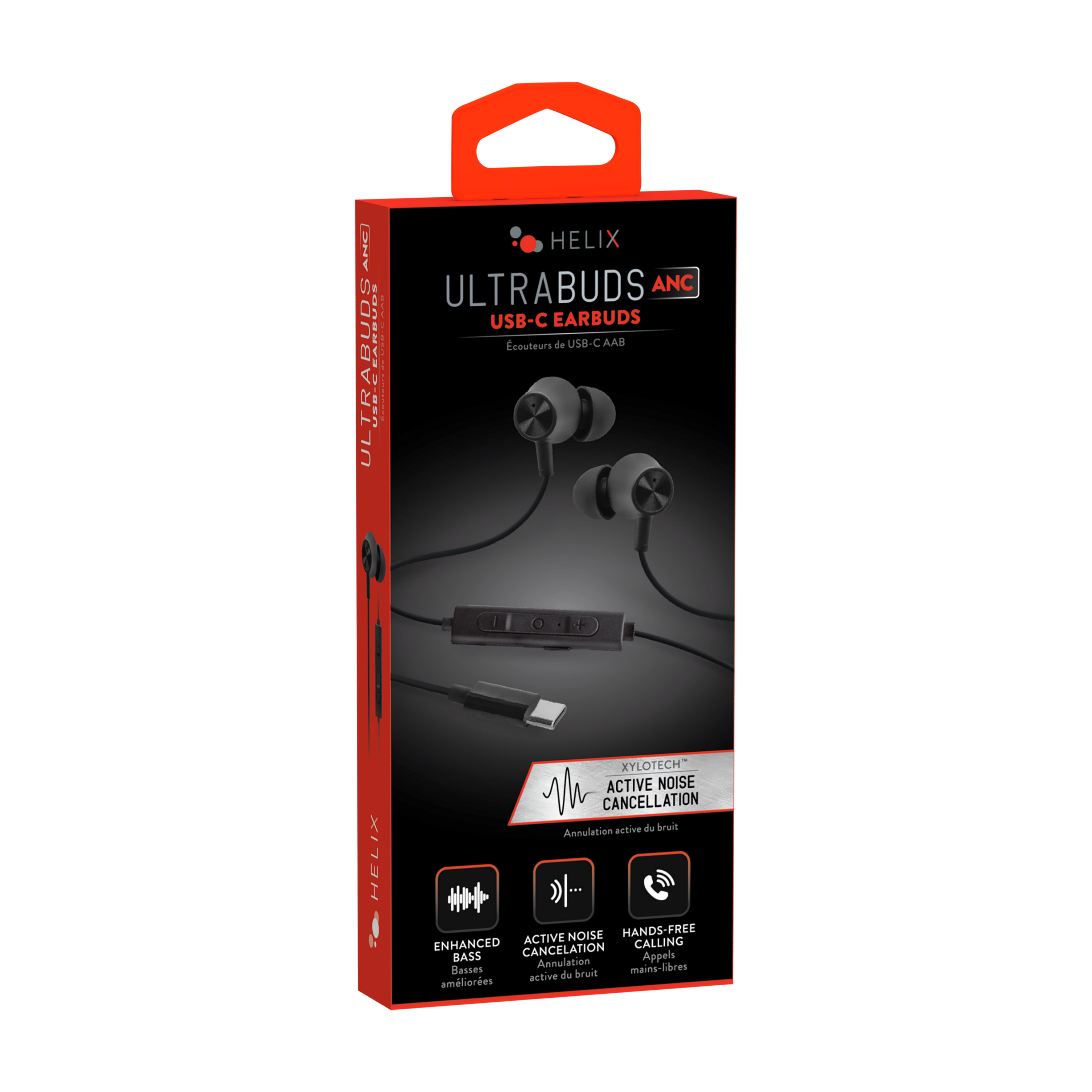 DTC ..  .. AHC : LTRABUDS LEARBUDI 1. UL HELIX ULTRABUDS ANC USB-C EARBUDS couteurs de USB-C AA HELIX XYLOTECH ACTIVE NOISE CANCELLATION active de bruit Annulation  HANDS-FREE FREE ACTIVE NOISE ENHANCED CANCELATION CALLING BASS Annulation Appels Basses de bruit mains-libres active améliorées