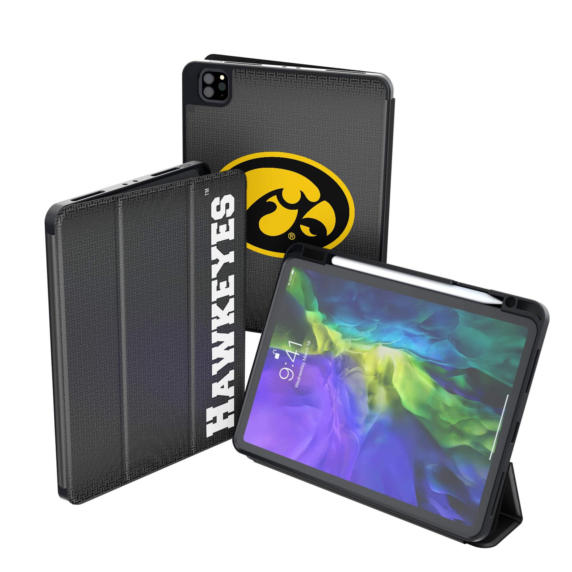 Keyscaper - Iowa Hawkeyes iPad Case - Black
