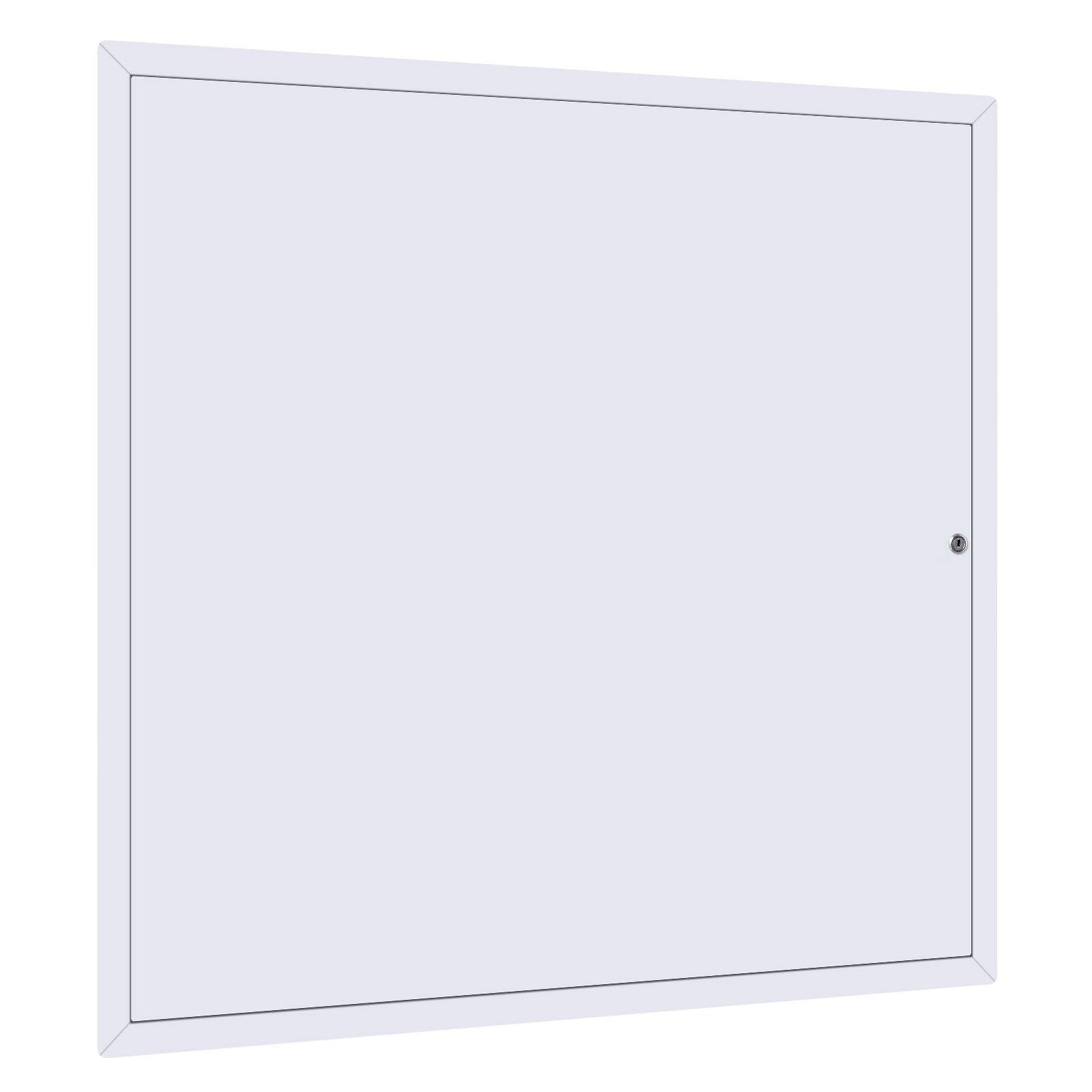 Alt View 5. VEVOR - Access Panel for Drywall, 25.2 x 25.2 in Galvanized Steel Access Door, Easy Install Hinged Service Panel with Key - White.