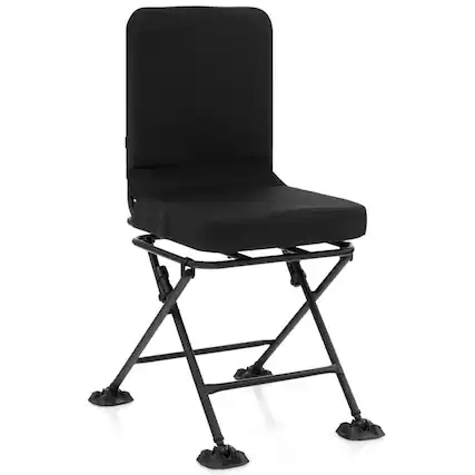 Front. Kadyn - Set of 2 Bamboo Dorm Chair with Storage Pocket for Camping and Fishing-Beige, Folding Chair Camping for Adult Chairs - Black.