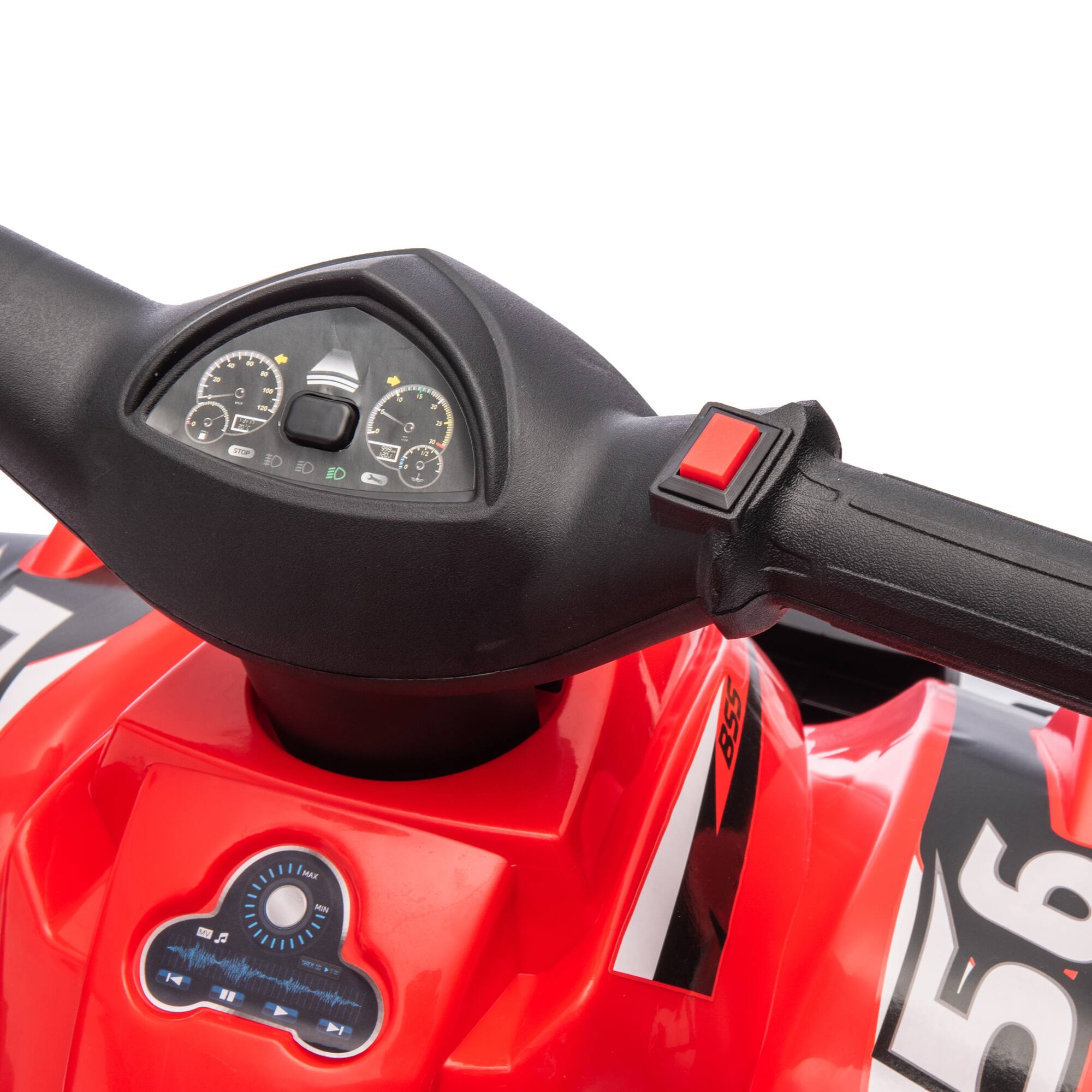 The text in the image appears to be a mix of characters and numbers. Here is the corrected and grouped text:

- C
- F a A L 1 L d a
- & 2 La a d W MAE SR I
- 85S 56

The numbers and letters seem to be part of a code or a sequence, possibly related to the motorcycle's branding or model.