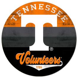 Jardine - Tennessee Volunteers 20'' x 20'' Retro Logo Circle Sign - Orange
