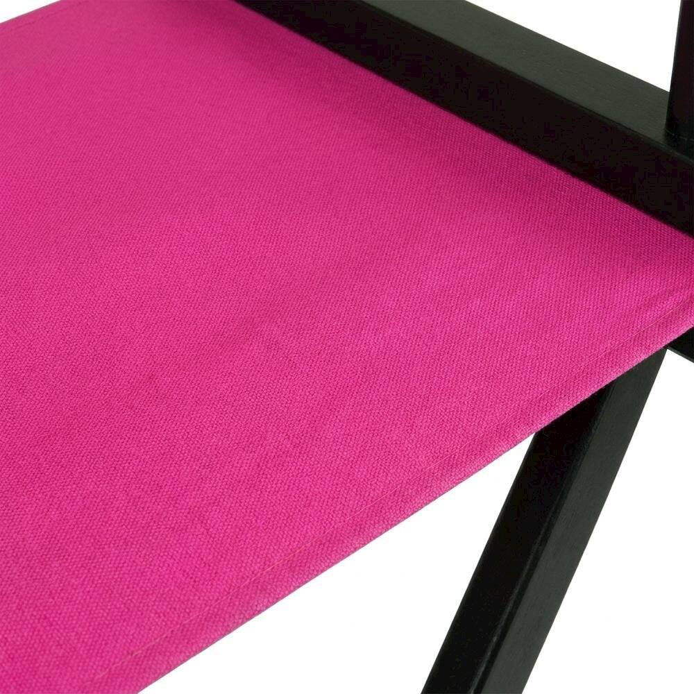Alt View 2. FurniFact - Magenta Director's Chair - BlackFrame/Magenta Canvas.