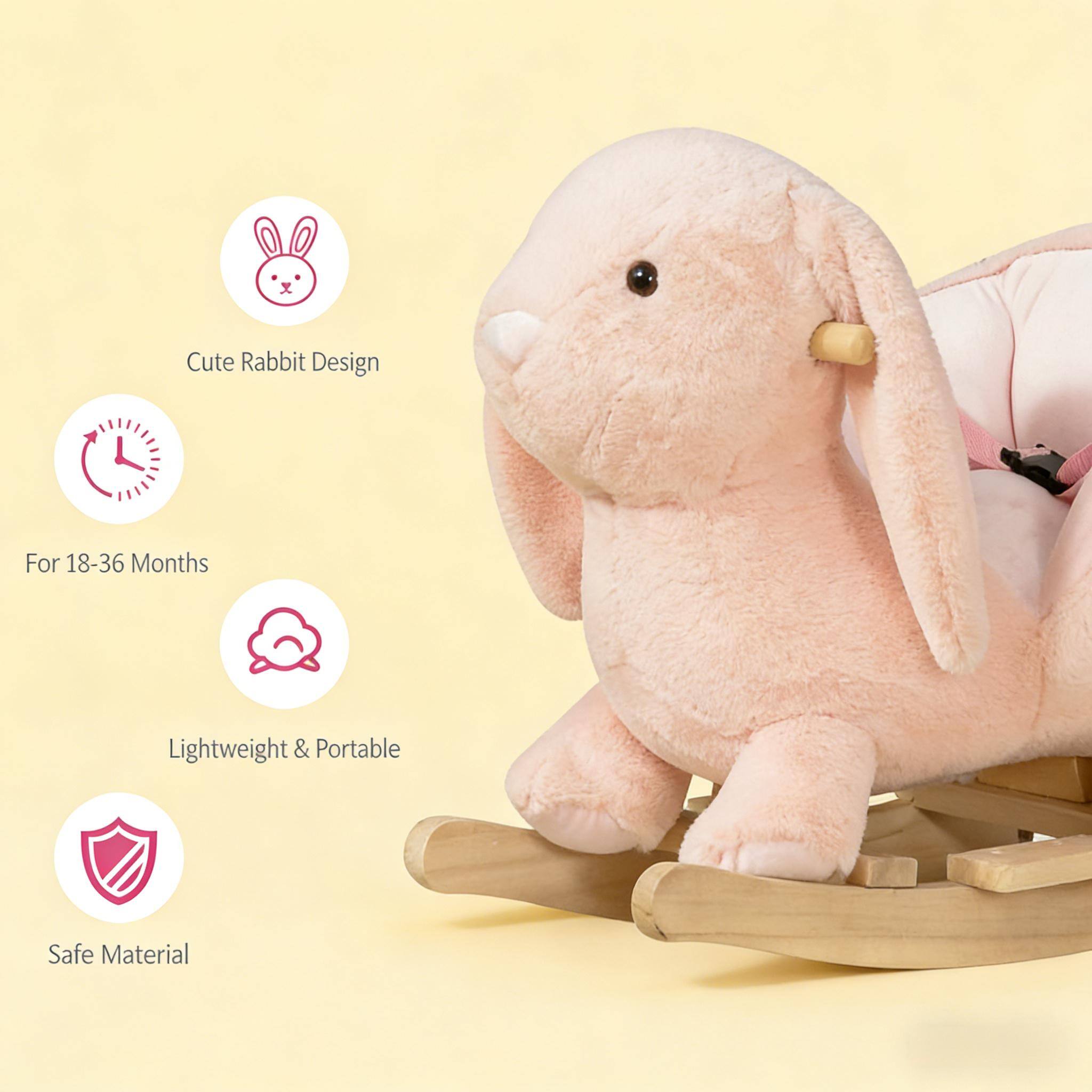 Cute Rabbit Design  
For 18-36 Months  
Lightweight & Portable  
Safe Material