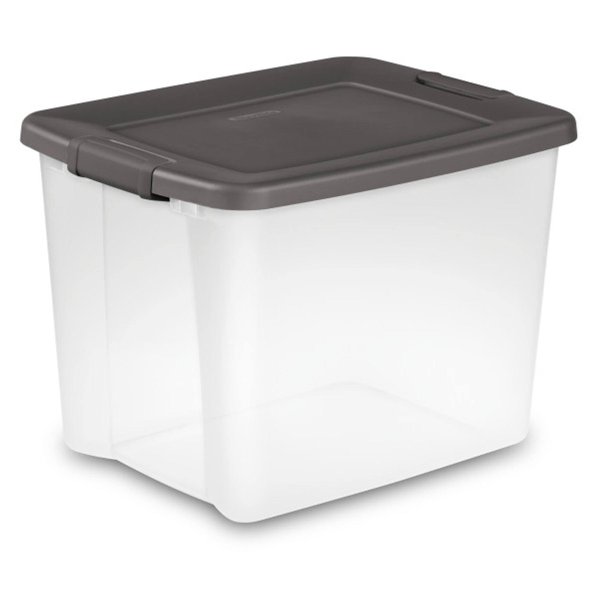 Alt View 10. Sterilite - Sterilite ShelfTotes 50 Quart Clear Latched Plastic Storage Container, 24 Pack.