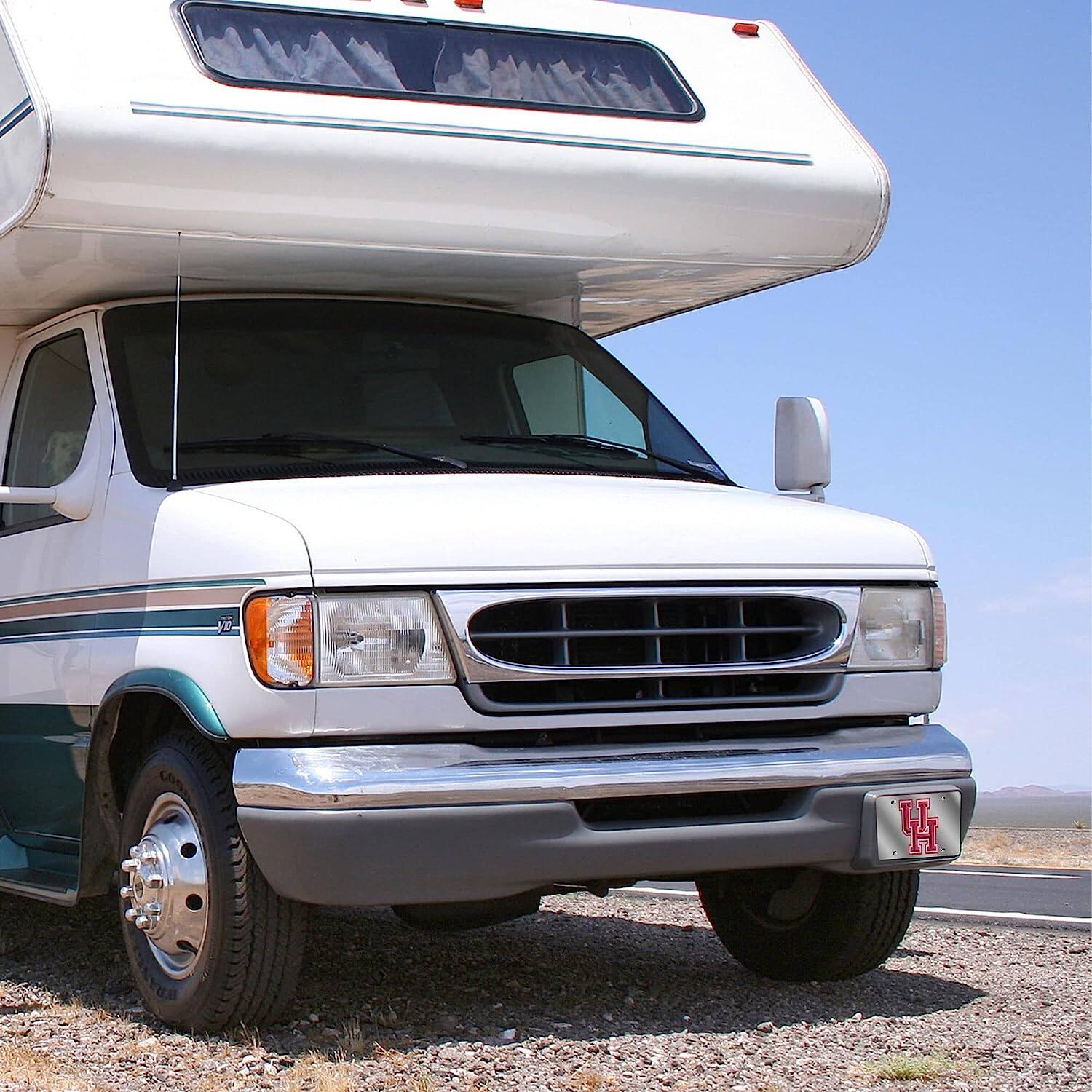 Alt View 4. Rico Industries - University of Houston Cougars Mirrored Laser Cut License Plate Laser Tag - Multi.