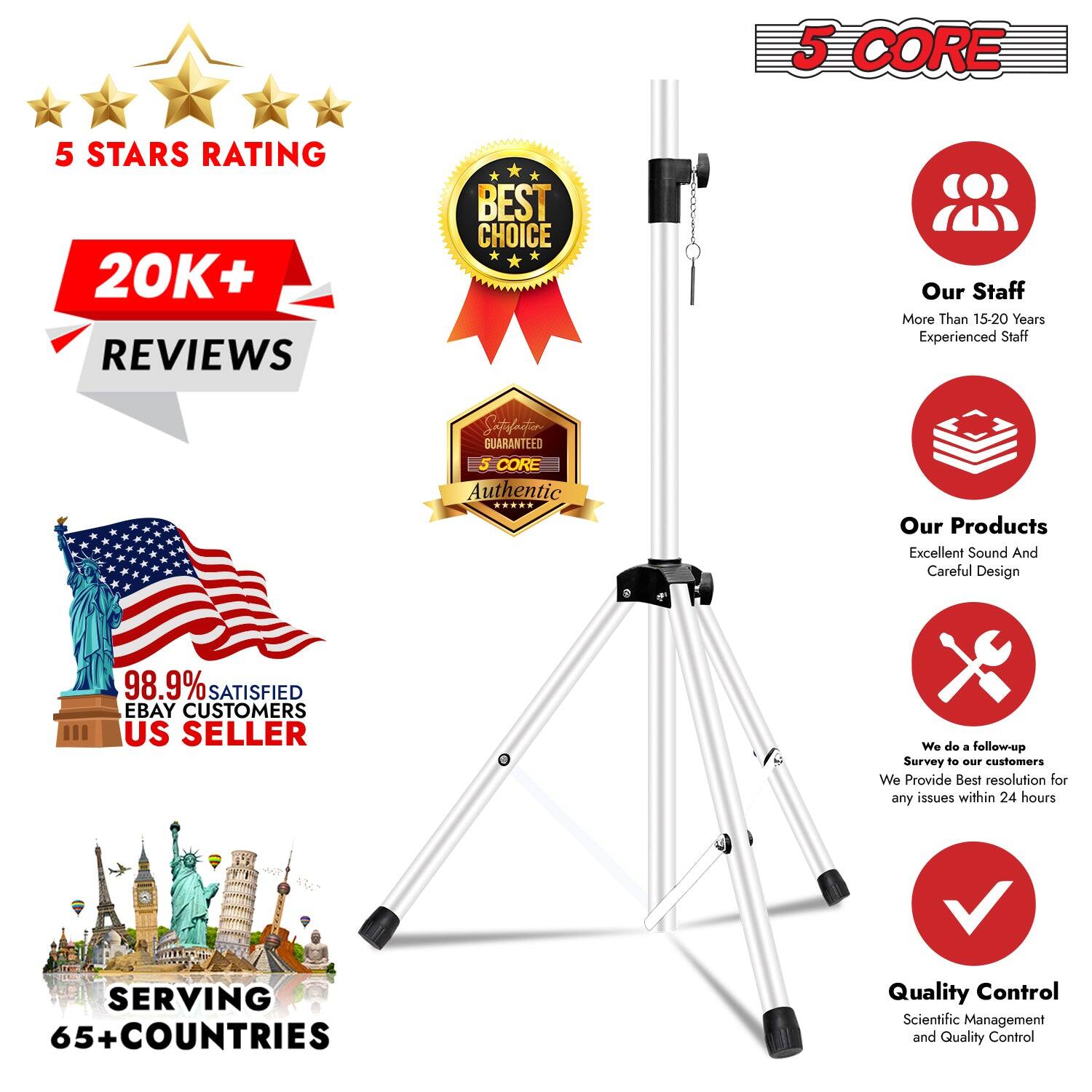 5 Stars Rating, 20K+ Reviews, Best Choice, Our Staff More Than 15-20 Years Experienced, Guaranteed 5 Core Authentic, Our Products Excellent Sound and Careful Design, 98.9% Satisfied eBay Customers, US Seller, We do a follow-up survey to ensure customer satisfaction, We provide best resolution for any issues within 24 hours, Serving 65+ Countries, Quality Control, Scientific Management and Quality Control.