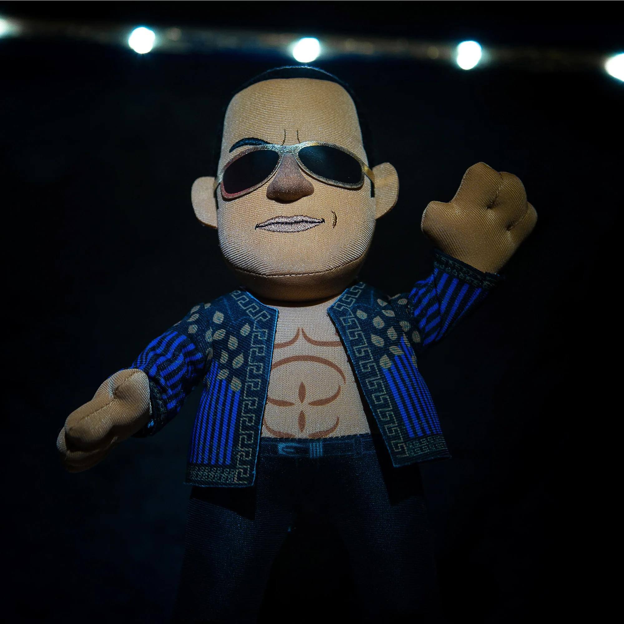 Alt View 5. Uncanny Brands - WWE The Rock Retro 10 Inch Collector Plush - Multi-Colored.