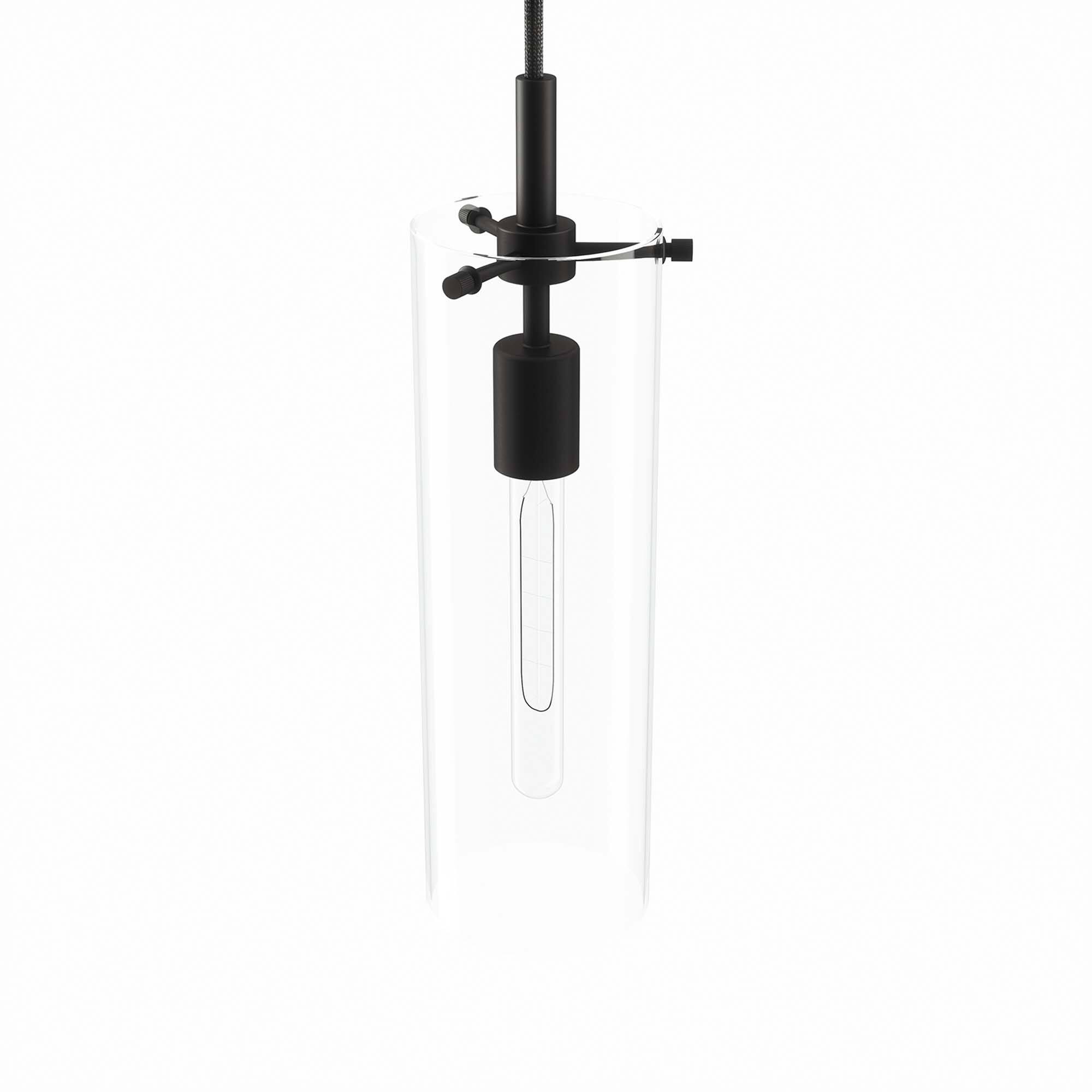 Alt View 2. Modway - Skylark Pendant Light by Modway - Clear Black.