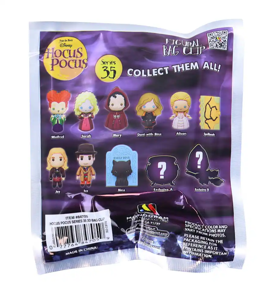Monogram Disney Series 35 Hocus Pocus 3D Foam Bag Clip | One Random ...