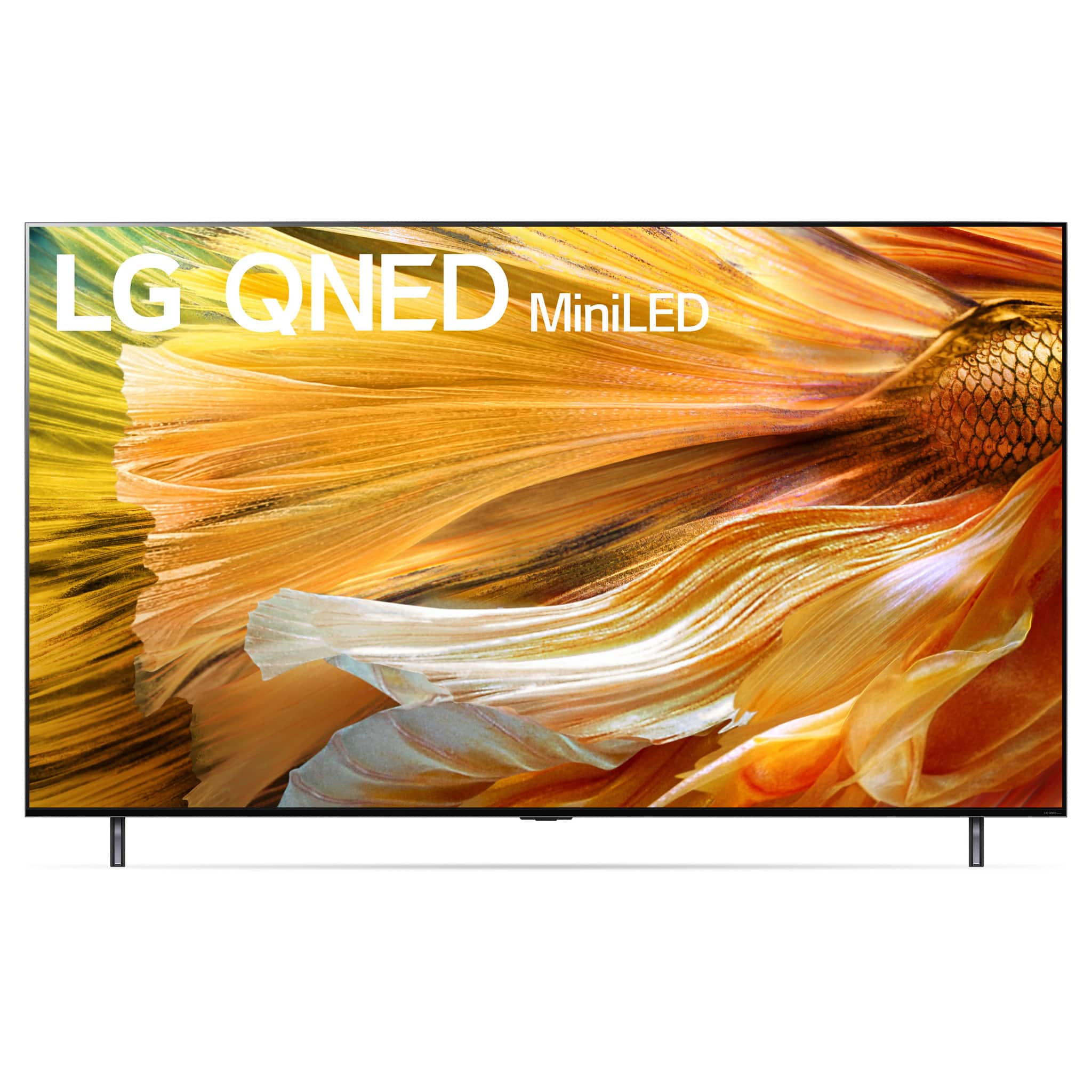 Front. LG - 86" Class 83 Series QNED Mini-LED 4K UHD Smart webOS TV - Dark Silver.