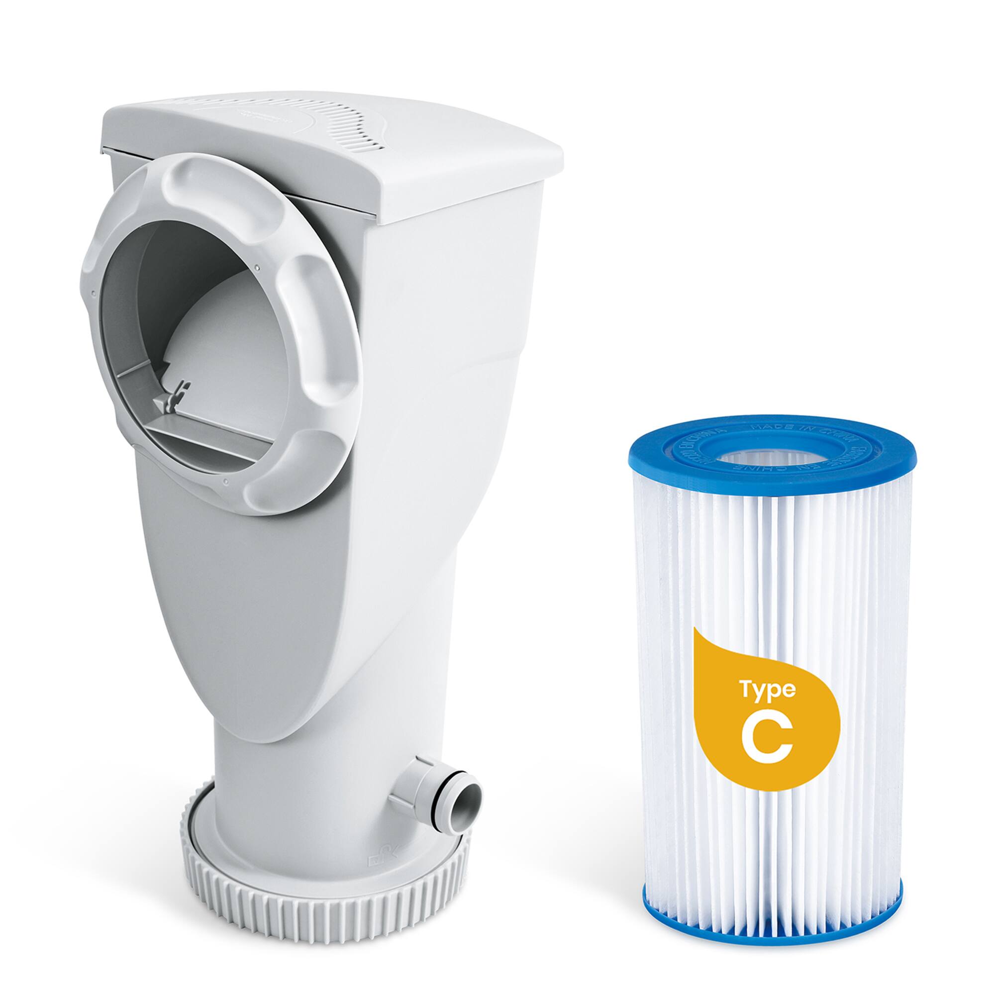 Alt View 2. Funsicle - Funsicle 1000 Gallon SkimmerPlus 2-in-1 Filter Pump System for Above Ground Pool.