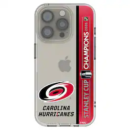 Keyscaper - NHL - Carolina Hurricanes 2026 Stanley Cup Champions iPhone Clear Case - 16e - Multicolor