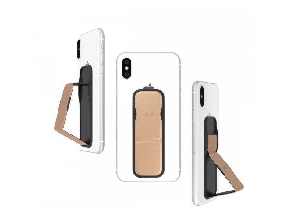 Left. CLCKR - Clckr Grip & Stand Desert Diamond Phone Grip - Desert Diamond.