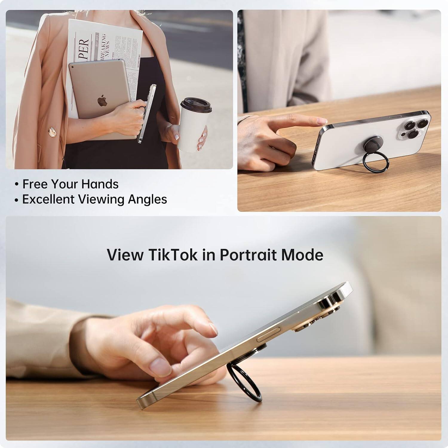 - Free Your Hands
- Excellent Viewing Angles

View TikTok in Portrait Mode