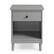 Front. Walker Edison - Classic Solid Wood 1-Drawer Nightstand - Grey.